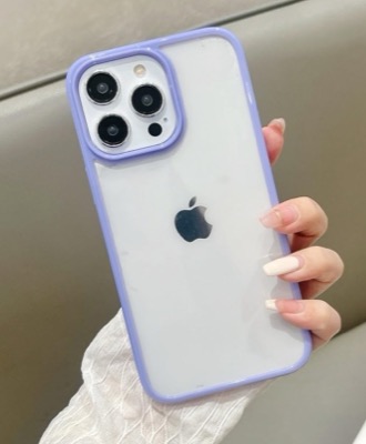 ORBANAホワイトxパープルのスマホケース