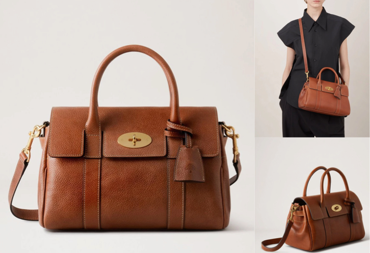 mulberryブラウンのバッグ