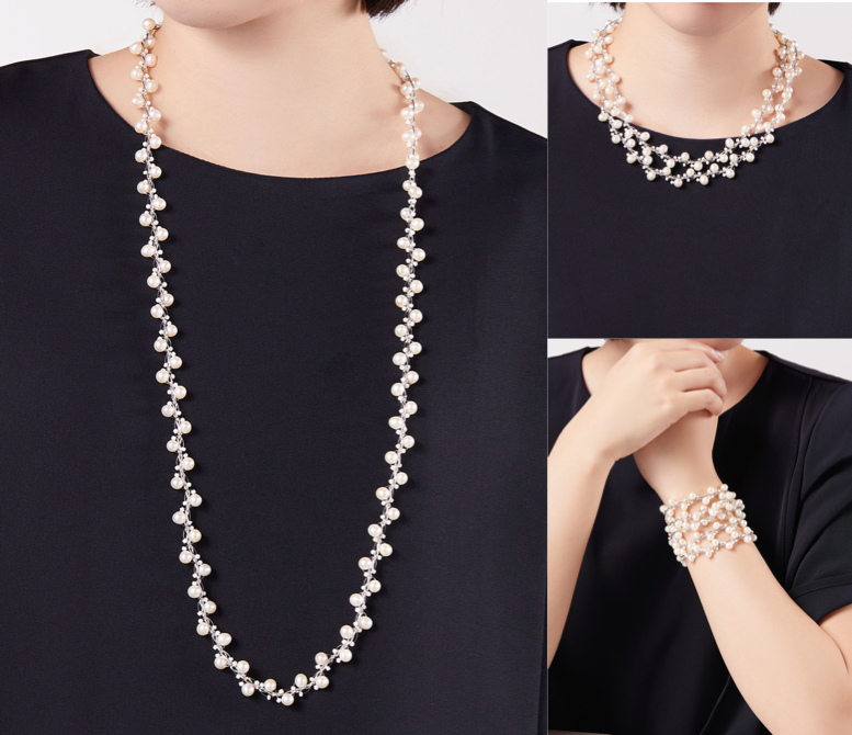 VENDOME BOUTIQUE
ホワイトの淡水パールネックレス