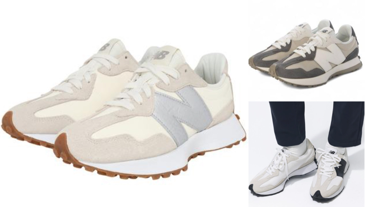 newbalanceホワイトのスニーカー