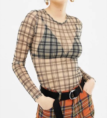 Daisy Street(デイジーストリート)チェック柄シアートップス