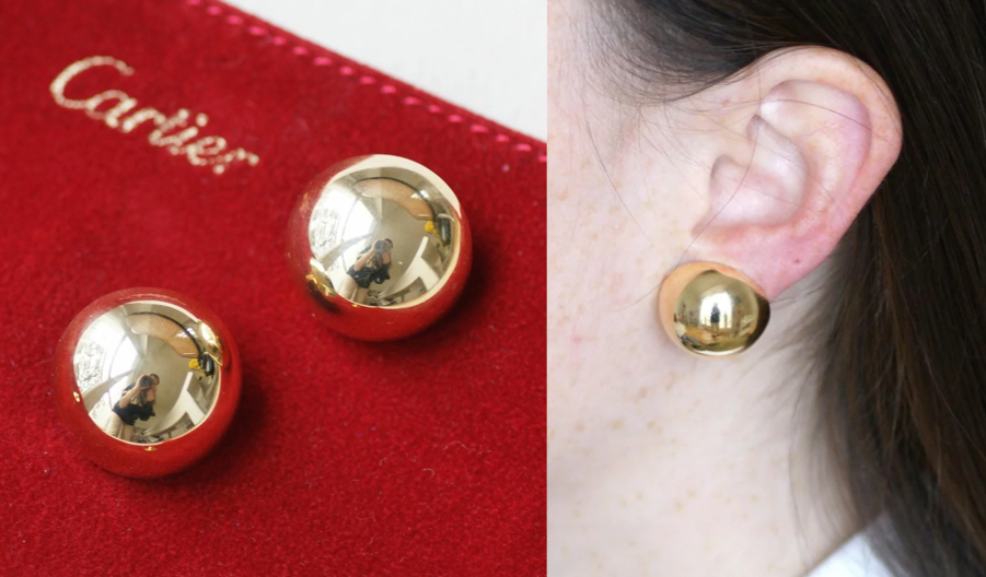 Cartier(カルティエ)ゴールドのボールピアス