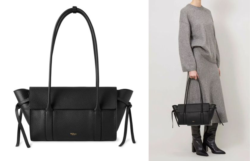 Mulberry（マルベリー）ブラックのレザーショルダーバッグ