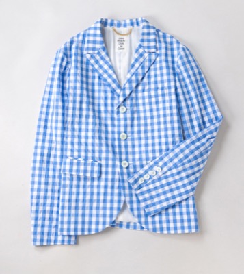 Jane Marple（ジェーンマープル）ブルーのギンガムチェック柄ジャケット