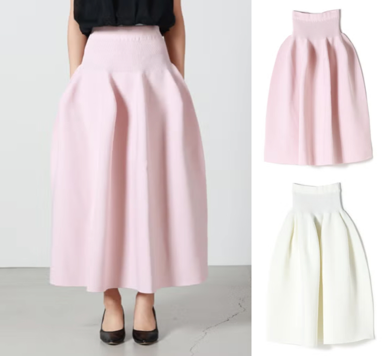 CFCL（シーエフシーエル）ピンクのボリュームスカート