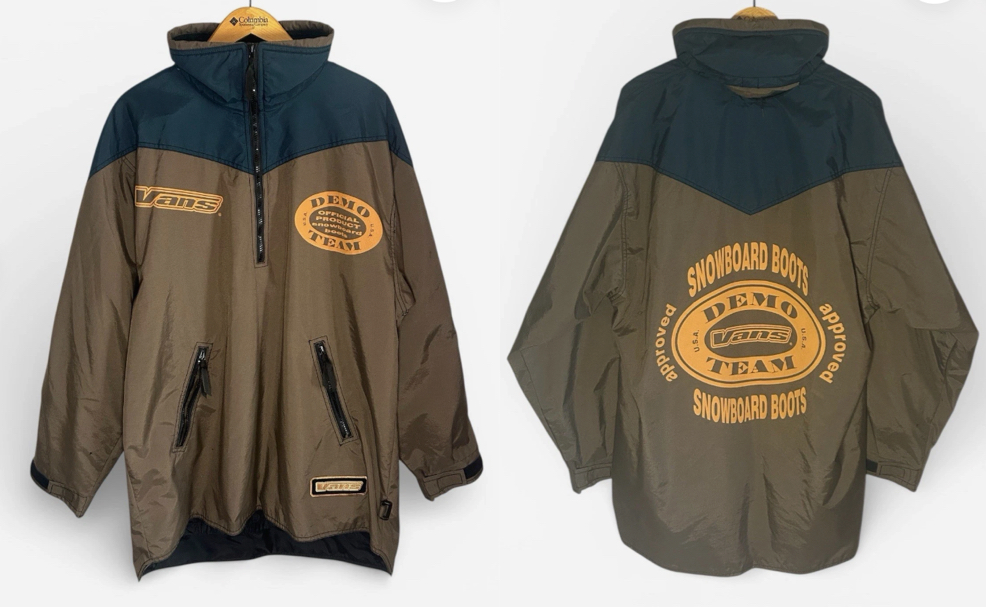 ebayカーキ×ネイビーのジャケット