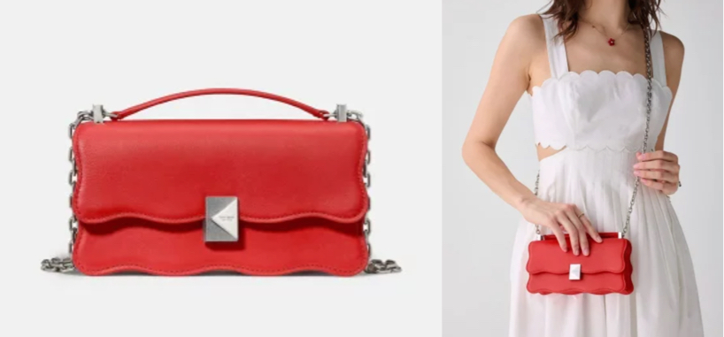 kate spade new york(ケイトスペード ニューヨーク)赤いクロスボディバッグ