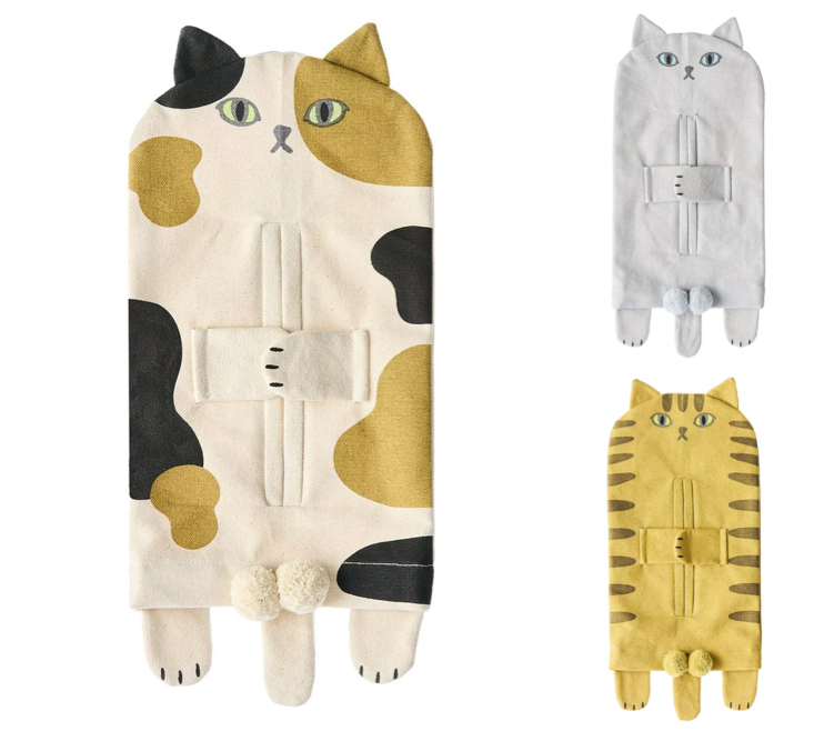 AND PACKABLE（アンドパッカブル）三毛猫のティッシュケース