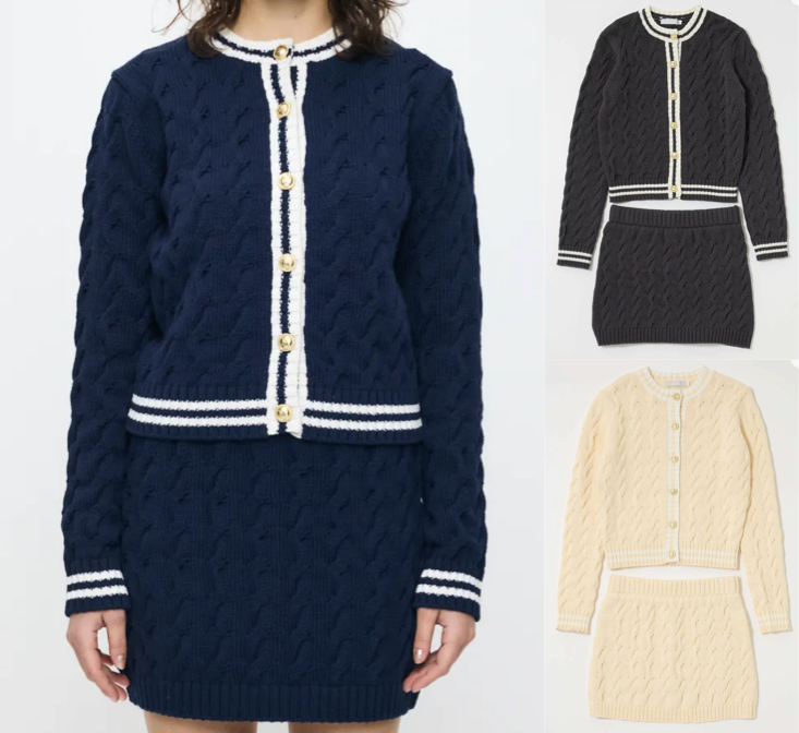 MOUSSY（マウジー）ネイビーのカーディガン