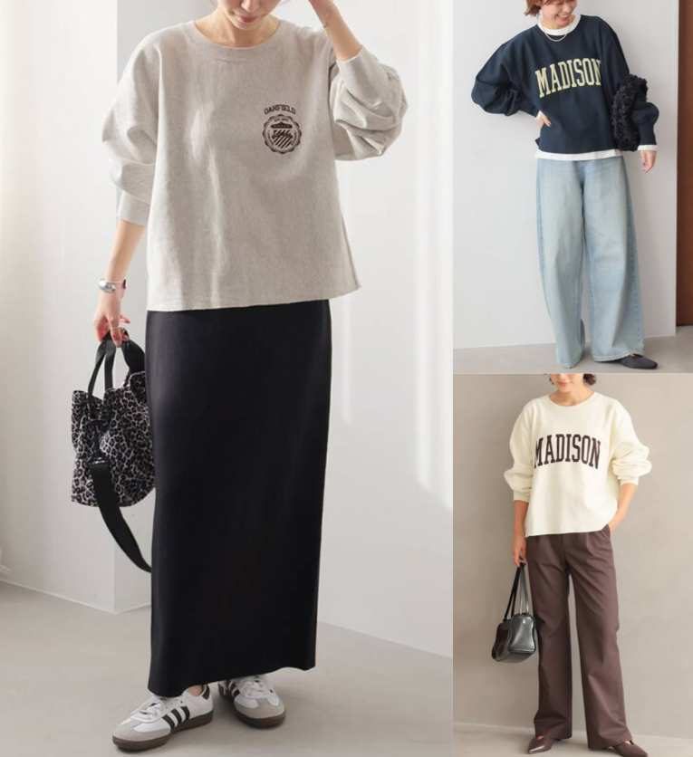 JOURNAL STANDARD relumeクロップドフロッキーロゴスウェット