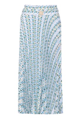 TORY BURCH（トリー バーチ）サックスブルー系のプリントタイトスカート