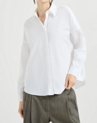 Brunello Cucinelli（ブルネロクチネリ）ホワイトのシャツ