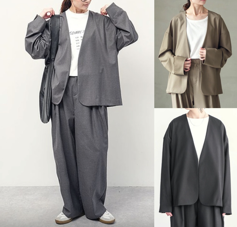 グレーのジャケット