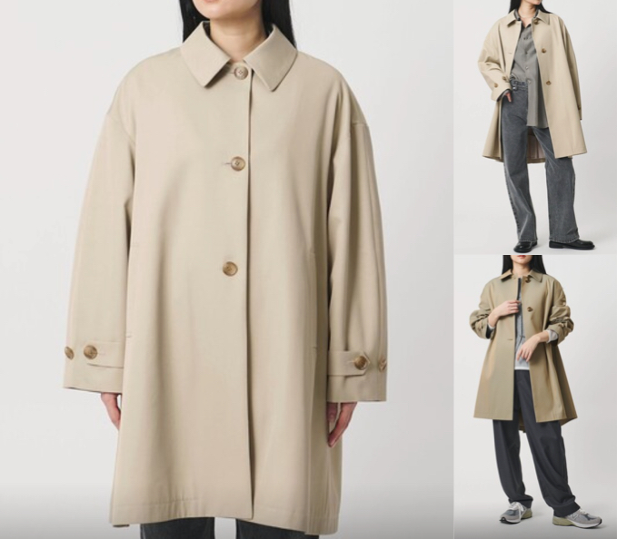 「MARW UNITED ARROWS」オフホワイトのステンカラーコート