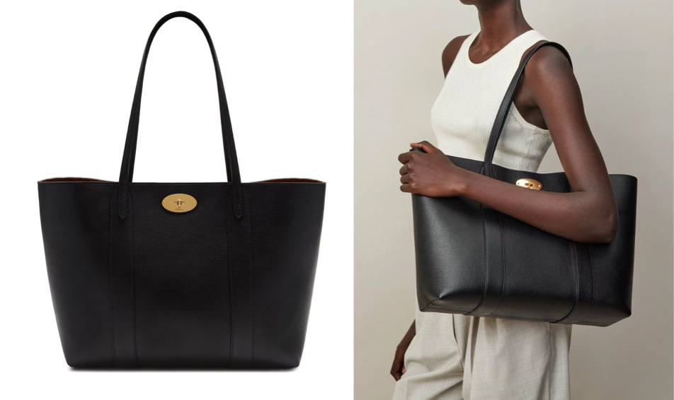 Mulberry(マルベリー)ブラックのトートバッグ