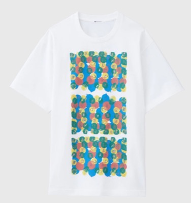 HERALBONY(ヘラルボニー)ホワイトのプリントTシャツ