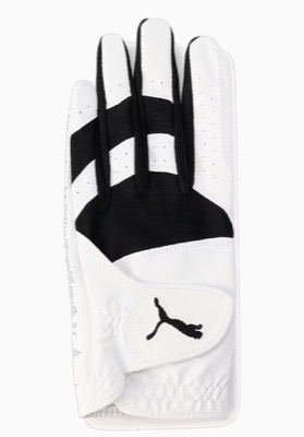 PUMA(プーマ)ホワイトxブラックの手袋