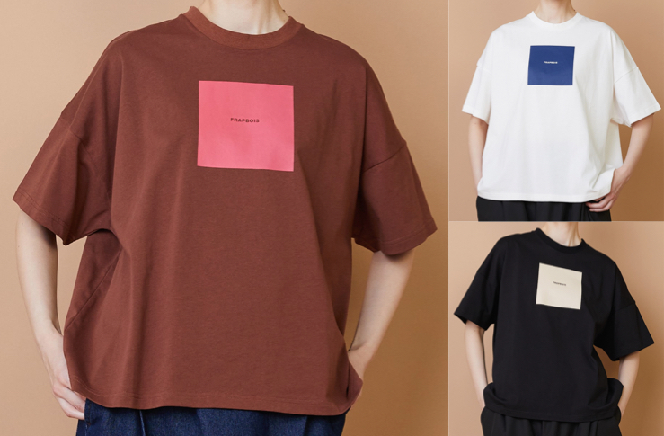 FRAPBOIS（フラボア）ブラウンのTシャツ