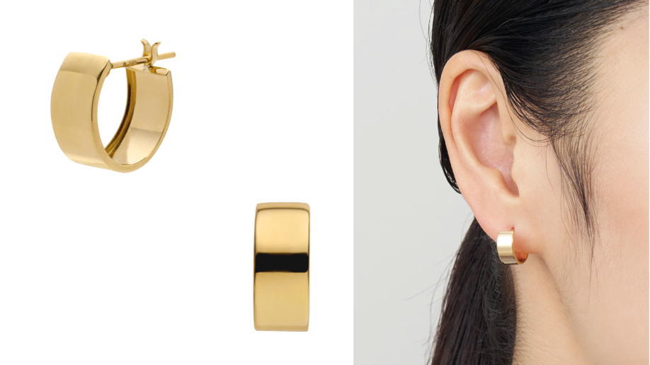 Vendome Aoyama（ヴァンドーム青山）ゴールドのフープピアス