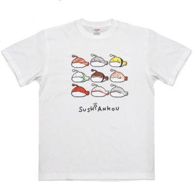 ホワイトのプリントTシャツ
