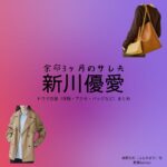 新川優愛【余命3ヶ月のサレ夫】ドラマ衣装（藤野真莉役）着用ファッション全話まとめ！洋服 バッグ アクセなどの衣装協力ブランドは？ドラマ【余命3ヶ月のサレ夫（よめいさんかげつのされお）】で新川優愛（しんかわゆあ）さんが演じる藤野真莉（ふじのまり）役に衣装協力されているドラマの服装（ファッション・コーデ）の「ブランド」や「購入先」洋服・アクセサリー・バッグ・靴・腕時計など
