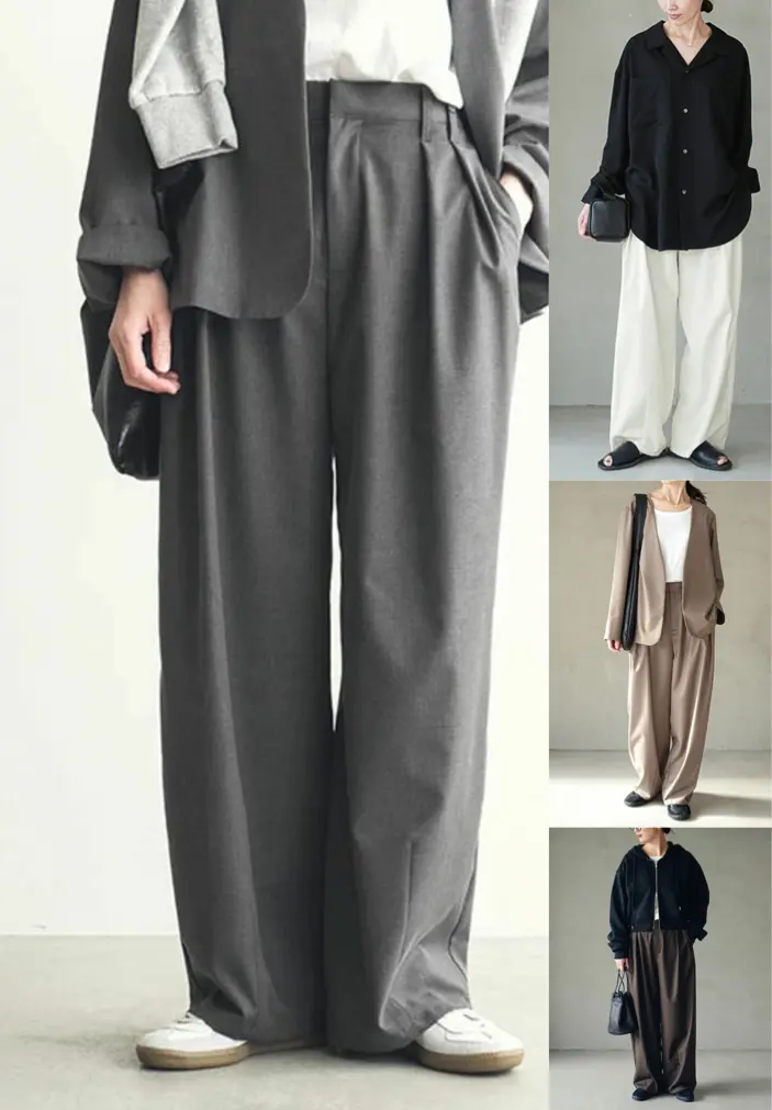 SOLAMONAT LARME（ソラモナラーム）グレーのパンツ