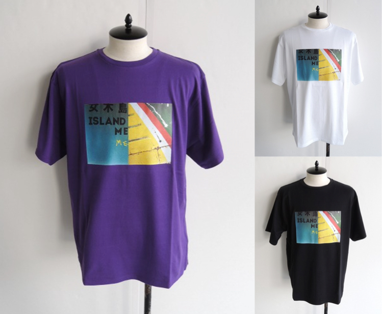 WELLDER.（ウェルダー）ムラサキのプリントTシャツ