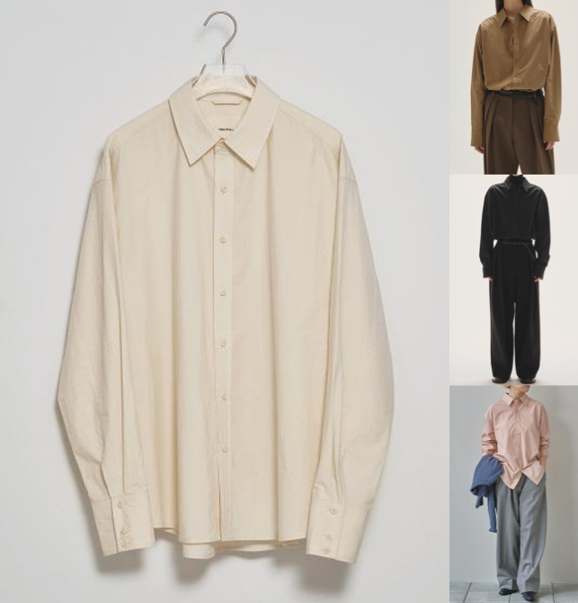 TODAYFULベージュのシャツ