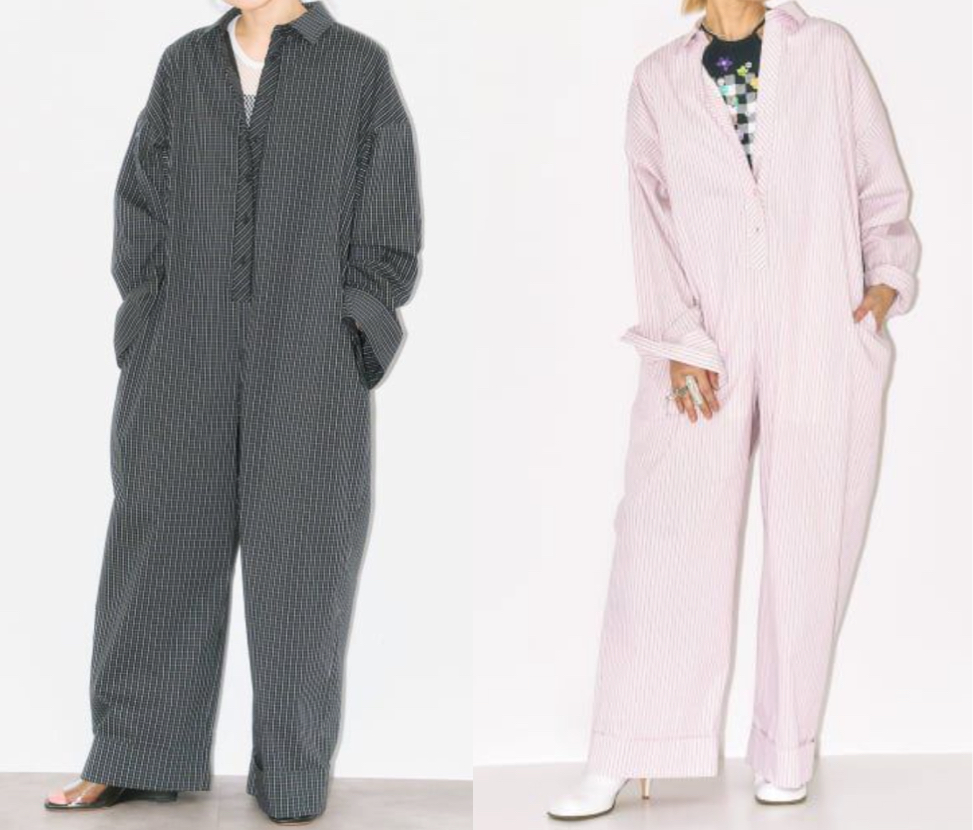 CITYSHOP(シティショップ)グレーのシャツジャンプスーツ