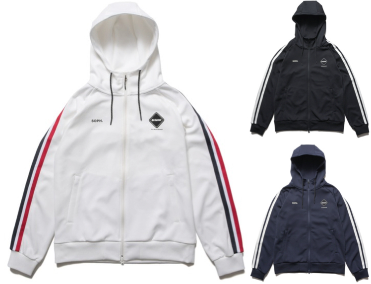 F.C.Real Bristol（エフシーレアルブリストル）ホワイトのトラックパーカー
