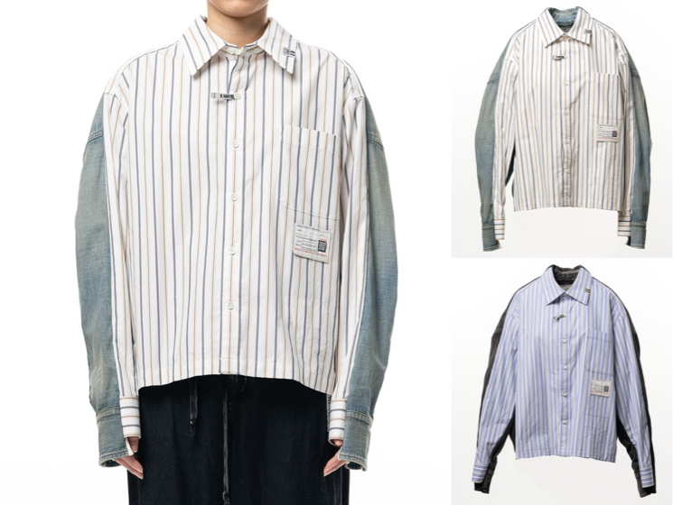 Maison MIHARA YASUHIRO（メゾンミハラヤスヒロ）ホワイトのストライプシャツ