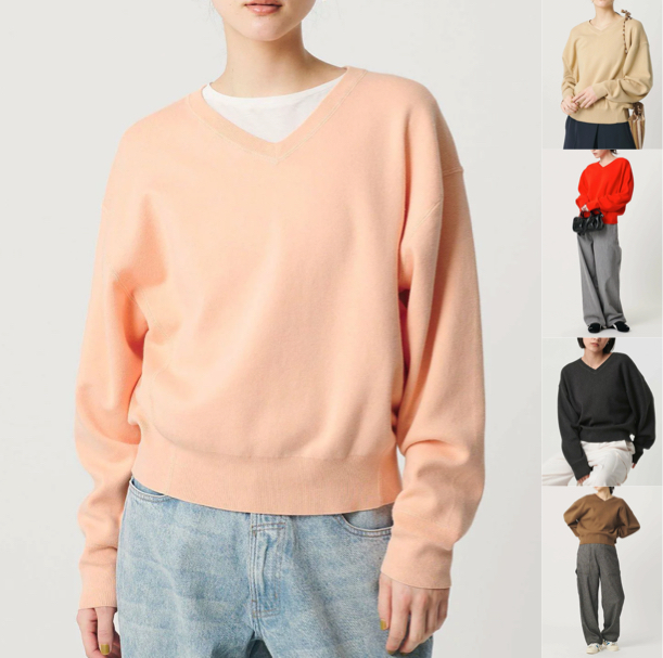 
BEAUTY&YOUTH UNITED ARROWS (ビューティー＆ユース　ユナイテッドアローズ)
nソフトコットン Vネック スムース ニットプルオーバー ウォッシャブル