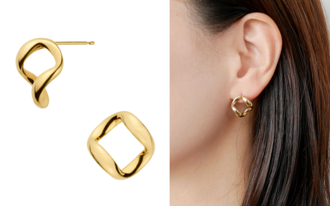 ゴールドのピアス