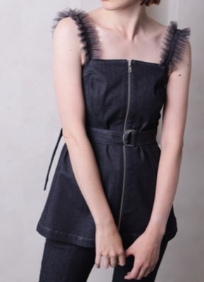 LADYMADE(レディメイド)ブラックのデニムビスチェ