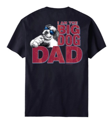 Bigdogs(ビッグドッグス)ネイビーのプリントTシャツ