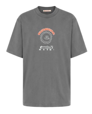 MARNI(マルニ)グレーのグラフィック Tシャツ