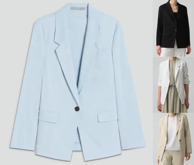Theory luxe(セオリーリュクス)サックスブルーのジャケット