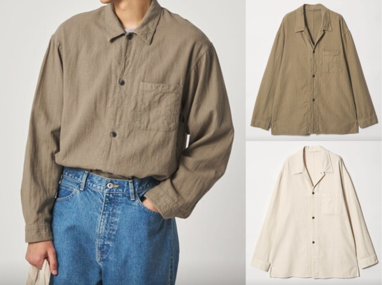 Steven Alan(スティーブンアラン)ベージュのシャツ