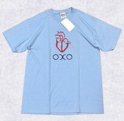 Hanes(ヘインズ)ライトブルーのTシャツ