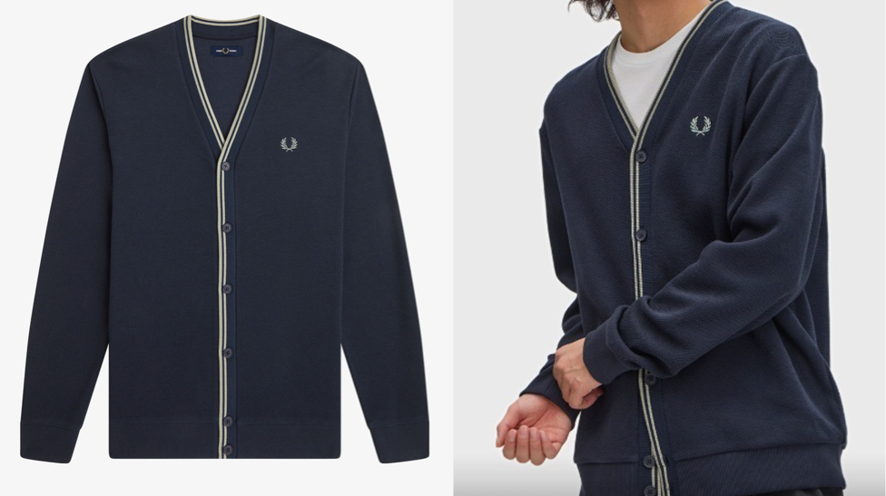 FRED PERRY（フレッドペリー）ネイビーのカーディガン