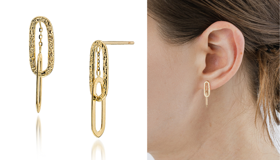 STAR JEWELRY(スタージュエリー)ゴールドxダイヤのピアス