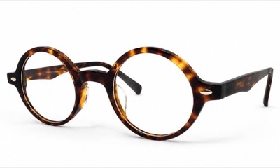 Maison des Megane（メゾンドメガネ）ブラウンのマーブル柄メガネ