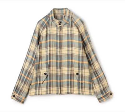 MAISON et VOYAGE(メゾン エ ヴォヤージュ)イエロー系のチェック柄ジャケット