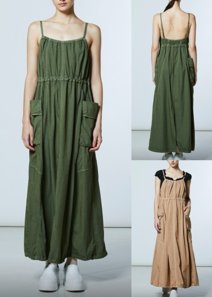 DOUBLE STANDARD CLOTHINGグリーンのキャミワンピース