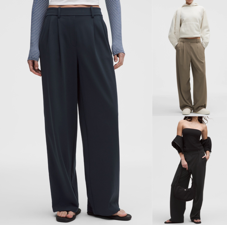 ネイビーのパンツ