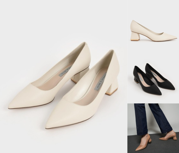 
CHARLES & KEITH (チャールズアンドキース)
naホワイトのヒールパンプス