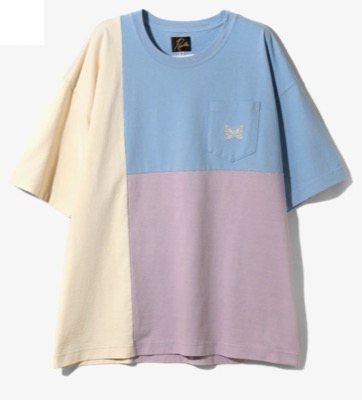 NEEDLES（ニードルズ）ブルーxピンクxホワイトのTシャツ