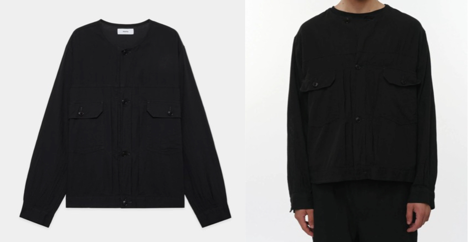 markaware（マーカウェア）ブラックのノーカラージャケット
