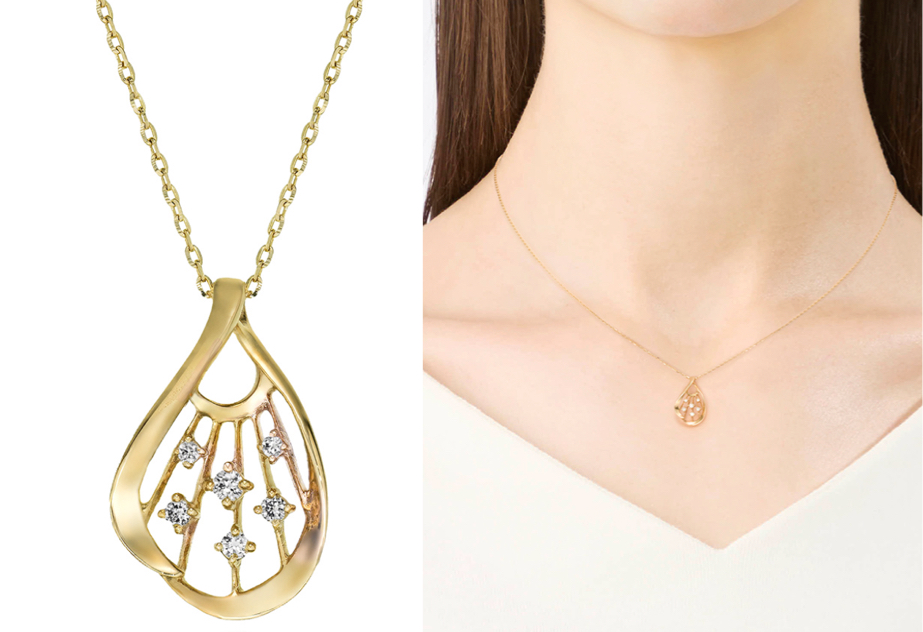 STAR JEWELRY（スタージュエリー）ゴールドxダイヤのネックレス