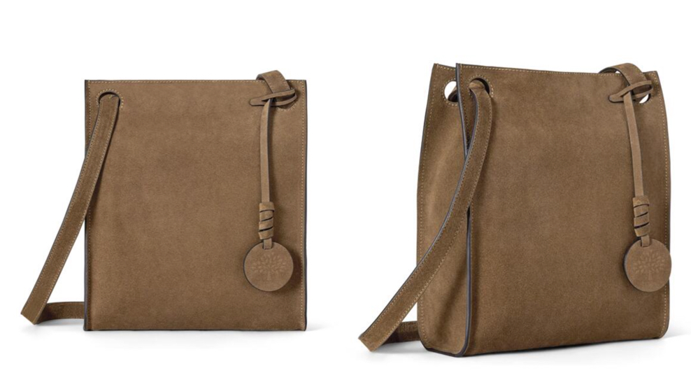 mulberryブラウンのスエードショルダーバッグ